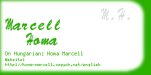 marcell homa business card